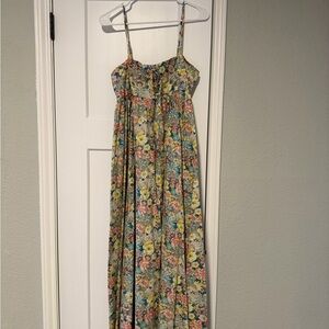 STITCHDROP Wildflower Maxi Dress with Spaghetti Straps